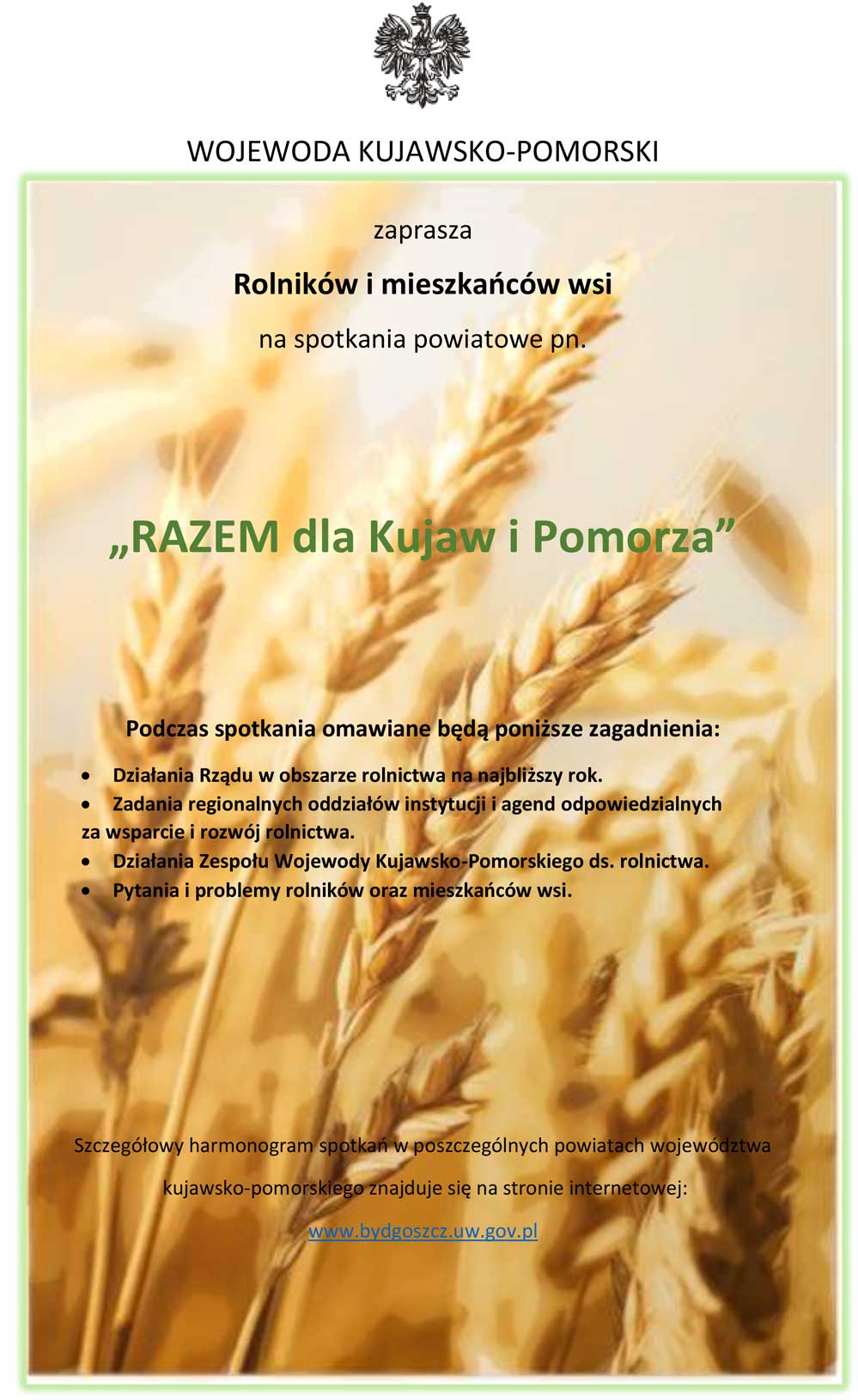 Zaproszenie agenda spotkania